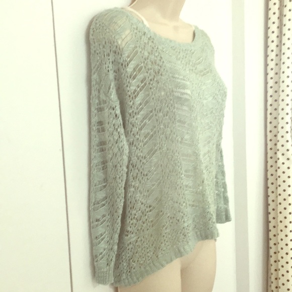 🍄5 for $25🍄Hi-lo open weave sweater/top - Picture 1 of 7